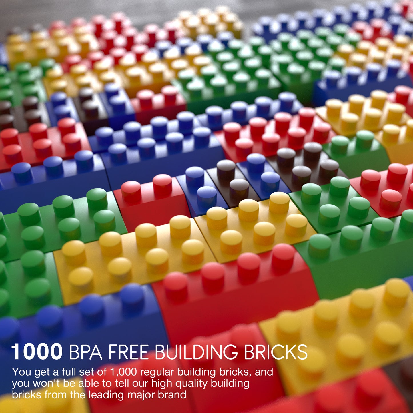 BAYBEE 1000pcs Box of Building Blocks for Kids | Educational & Learning Toy for Kids
