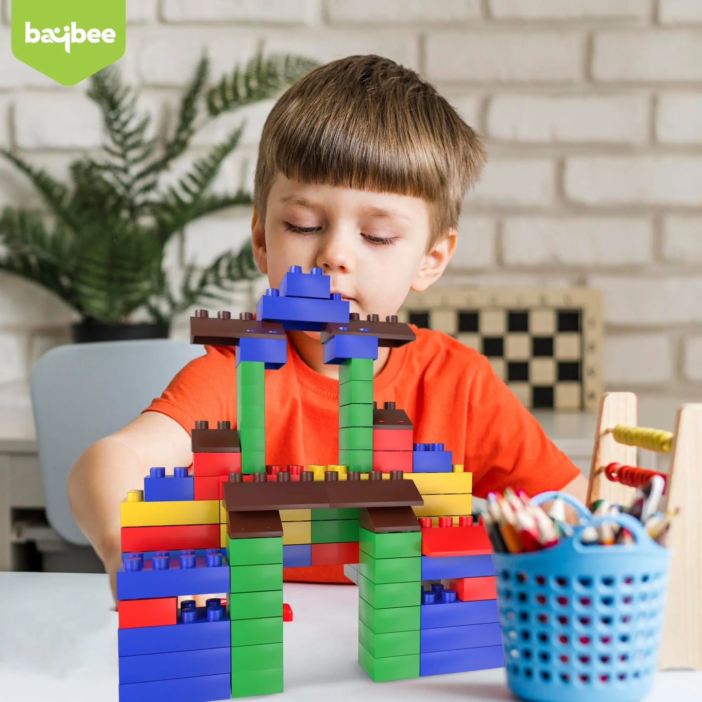 BAYBEE 1000pcs Box of Building Blocks for Kids | Educational & Learning Toy for Kids Baybee