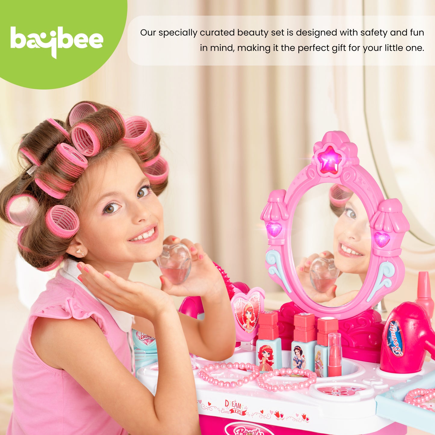 Baybee 3 in 1 Kids Beauty Makeup Kit Set Toys for Girls