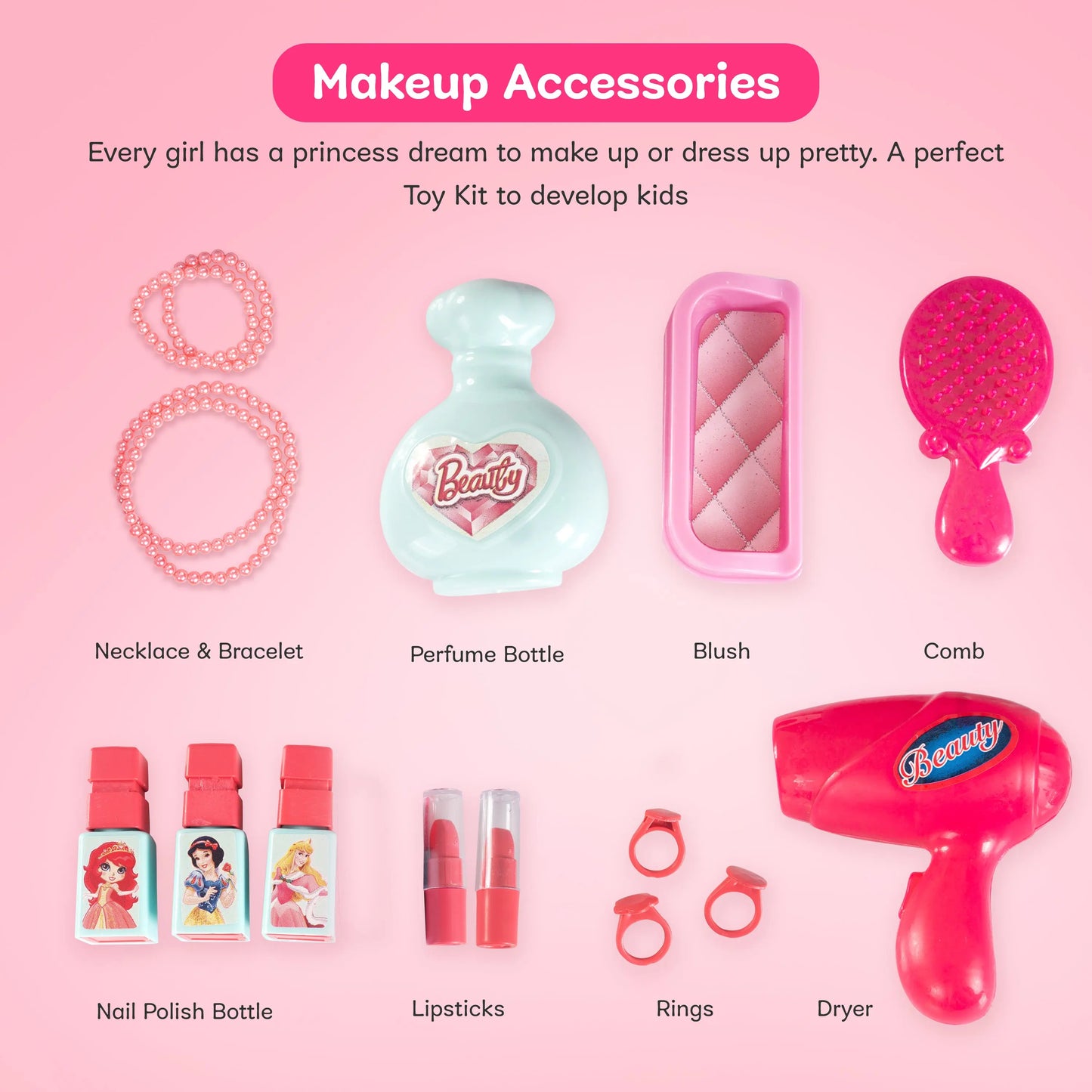 Baybee 3 in 1 Kids Beauty Makeup Kit Set Toys for Girls BAYBEE