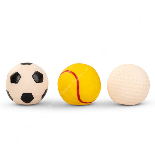 BAYBEE Mini Sports Squeeze Soft Rubber  Balls for Toddlers & Kids
