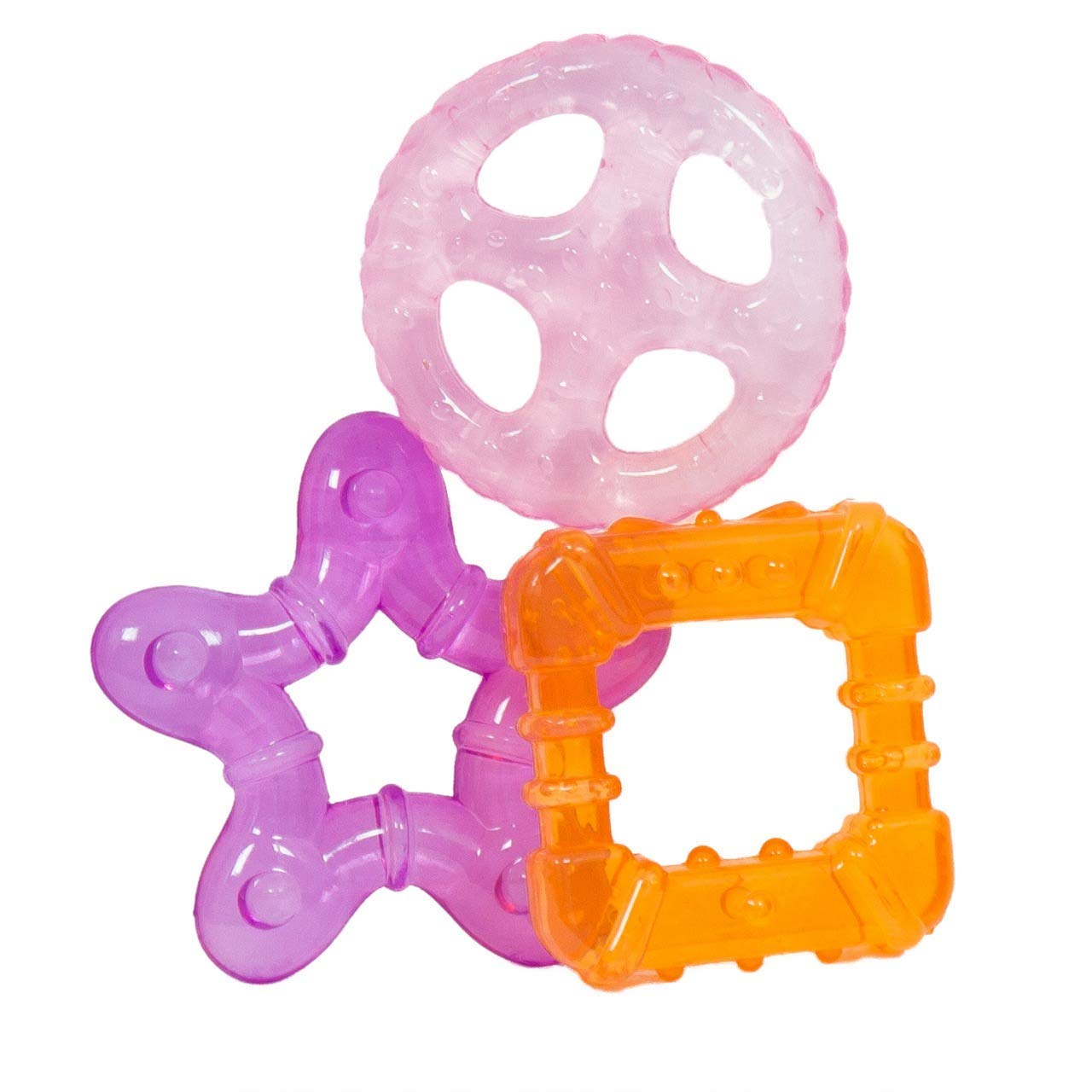 BAYBEE Natural BPA Free Silicone Teether Toy for Babies (Orange) BAYBEE