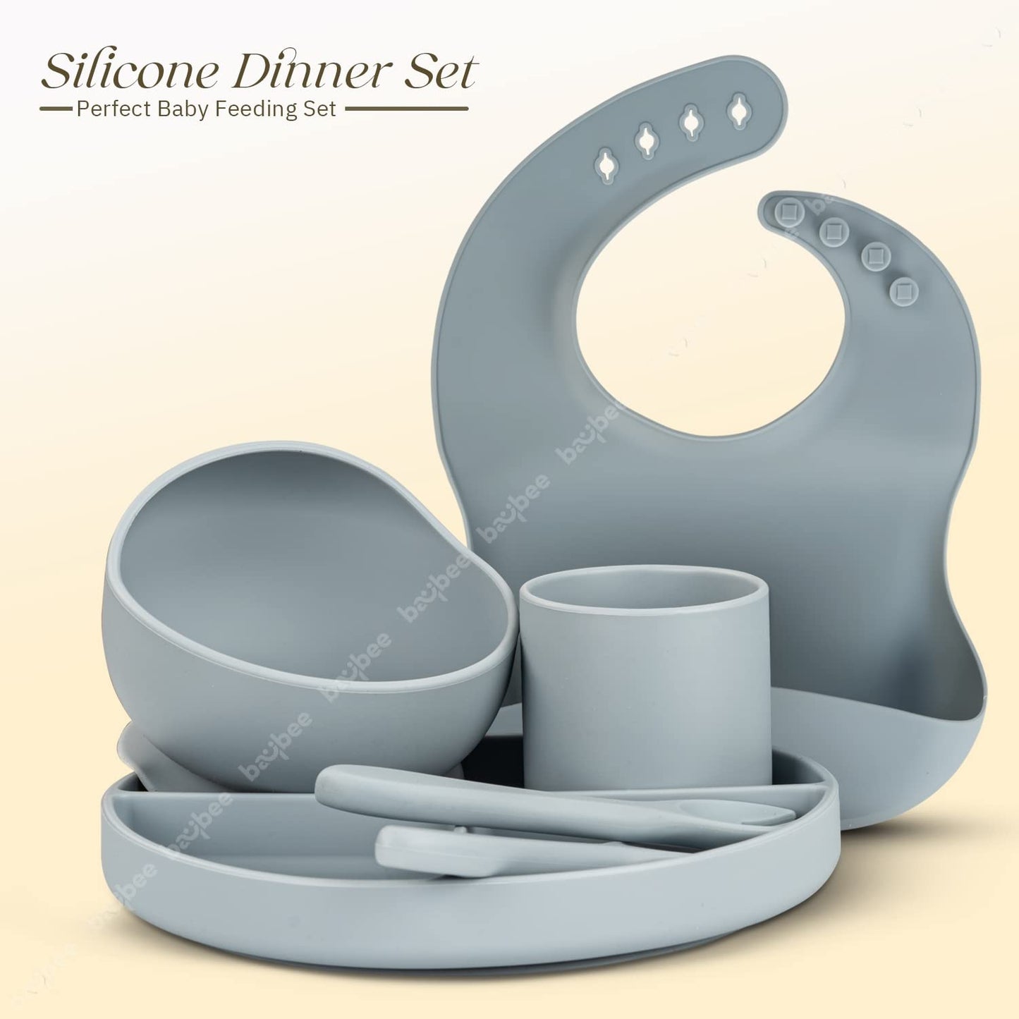 TinyTummy Silicone Baby Feeding Set Tableware Kit for Kids