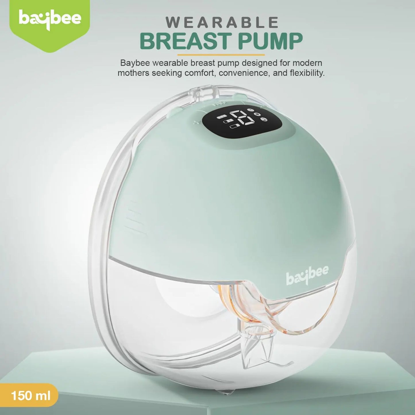 Baybee Wearable Electric Breast Pump for Mothers with 3 Phase Pumping Modes BAYBEE