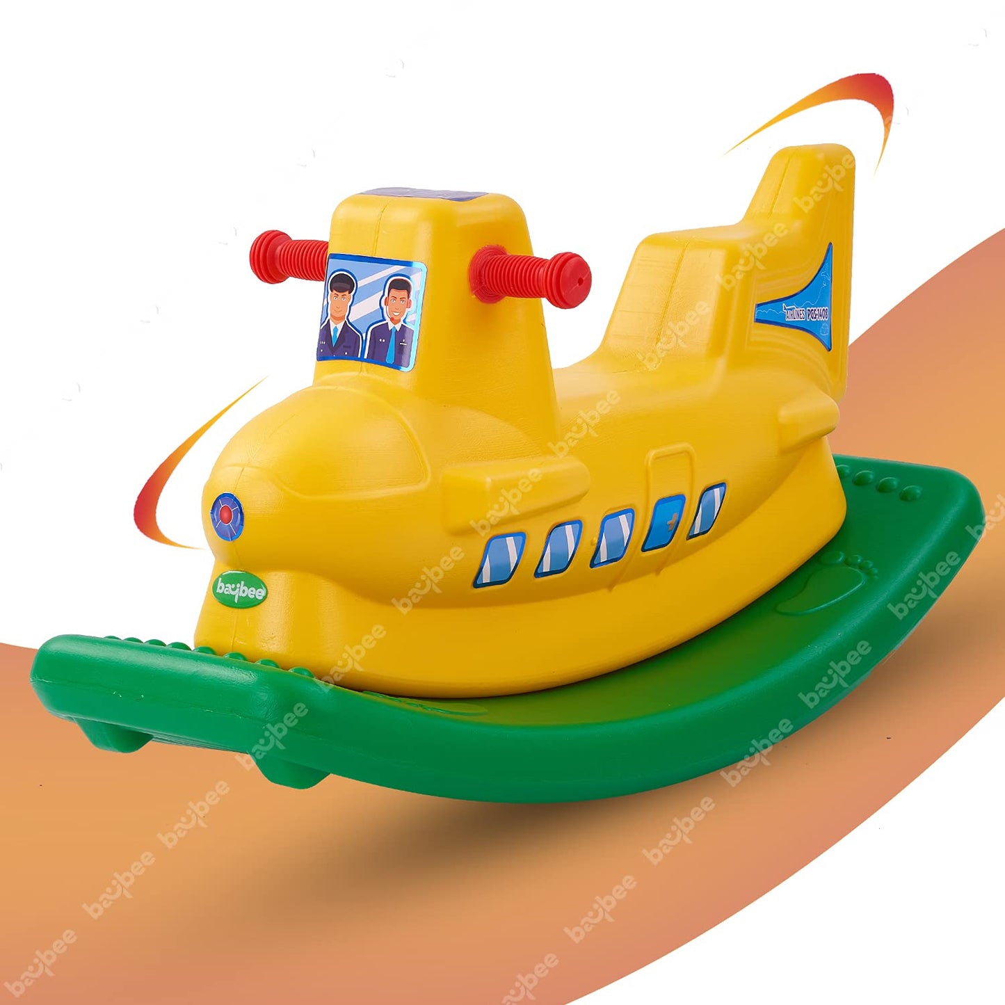 BAYBEE Multicolor Plastic Rocking Chair Horse for Kids BAYBEE