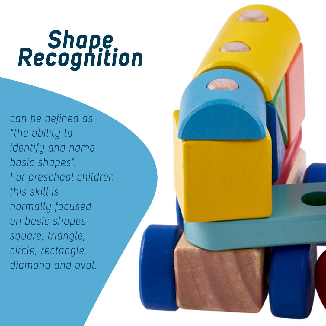 Baybee Wooden Push N Pull Train with Shape & Colour Sorter Wooden Toys for Kids BAYBEE