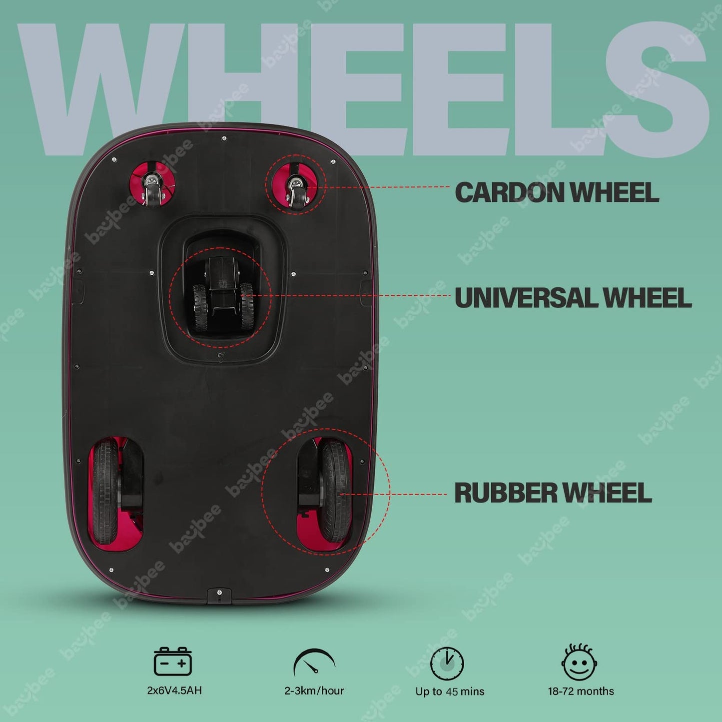 Baybee Electric Bumper Car for Kids, Ride On Toy Car BAYBEE