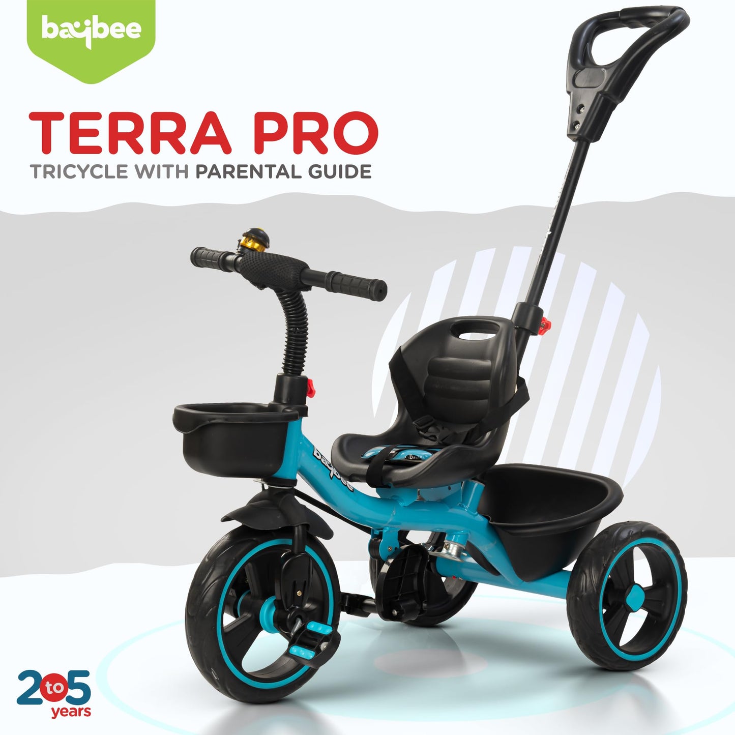 Baybee Trixg Pro 2 in 1 Baby Tricycle for Kids, Smart Plug & Play Kids Cycle with Parental Push Handle BAYBEE