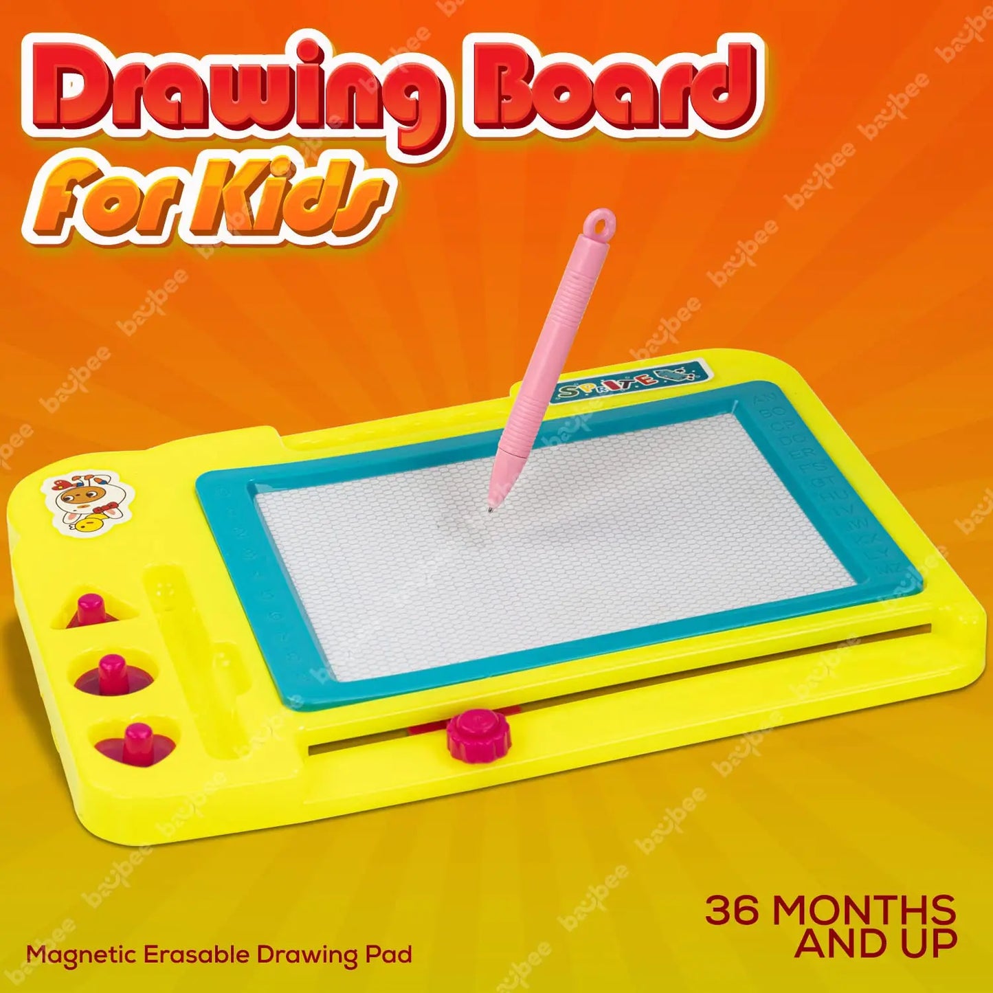 Baybee Pack of 2 Magnetic Drawing Erasable Doodle Board Slate for Kids BAYBEE