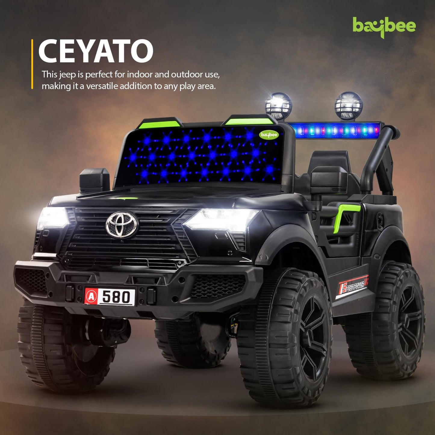 Baybee Ceyato Battery Operated Jeep for Kids with Light & Music Kids to Drive 3 to 8 Years Boy Girl Baybee India