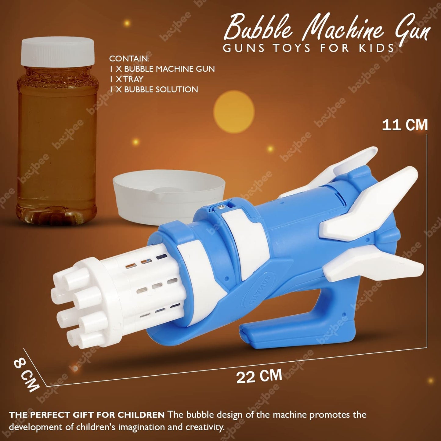Baybee Electric Gatling Bubble Machine Gun Toys for Kids