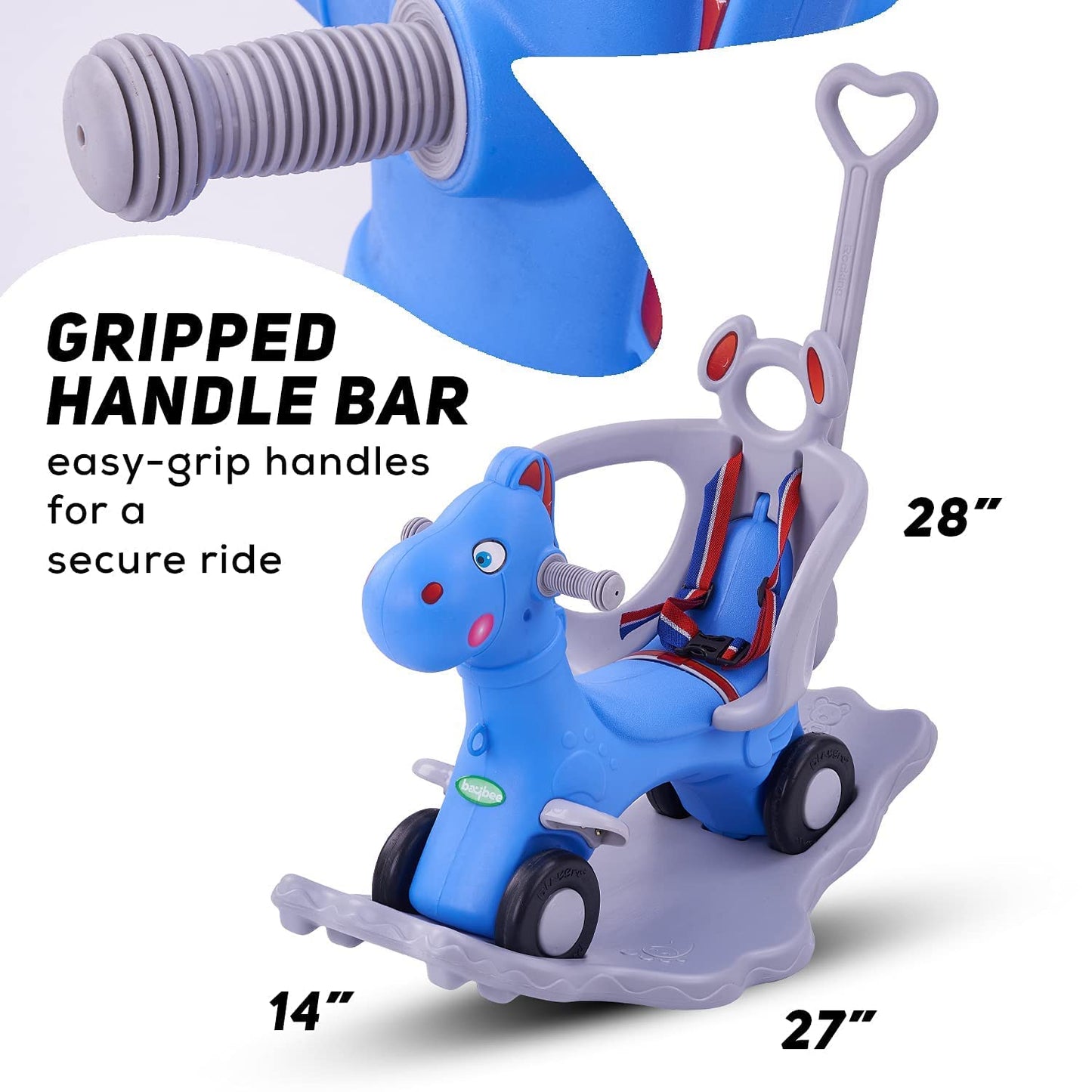 Baybee 3 in 1 Baby Horse Rider Ride on Toy Car for Kids BAYBEE