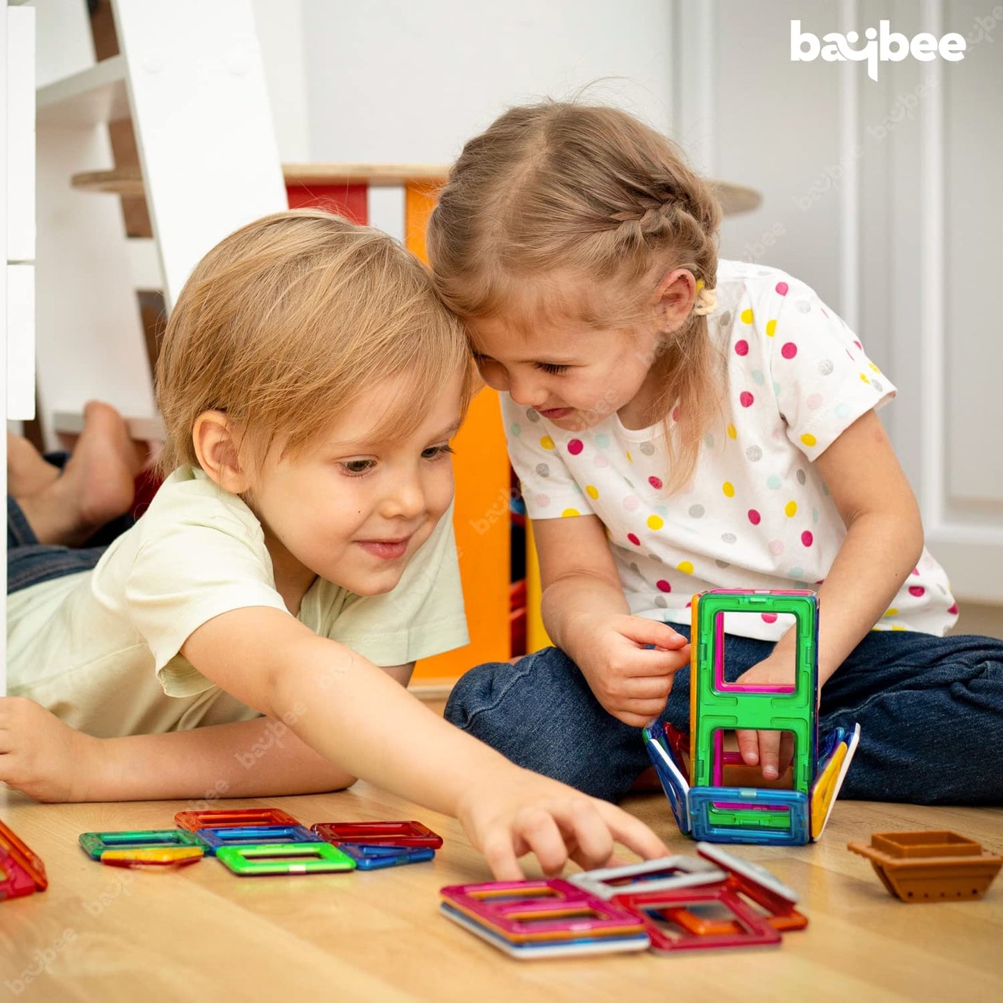 Baybee Magnetic Tiles Building Blocks Toy for Kids BAYBEE