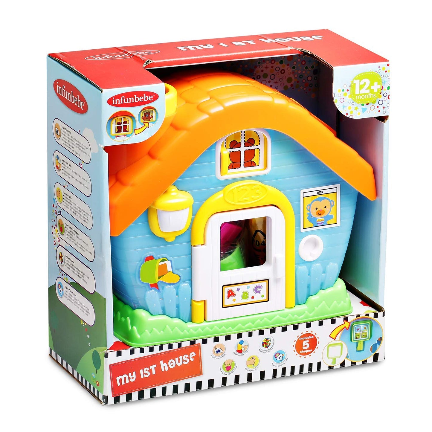 Baybee Infunbebe Shape Sorting House Toy - Baby Playhouse for Kids