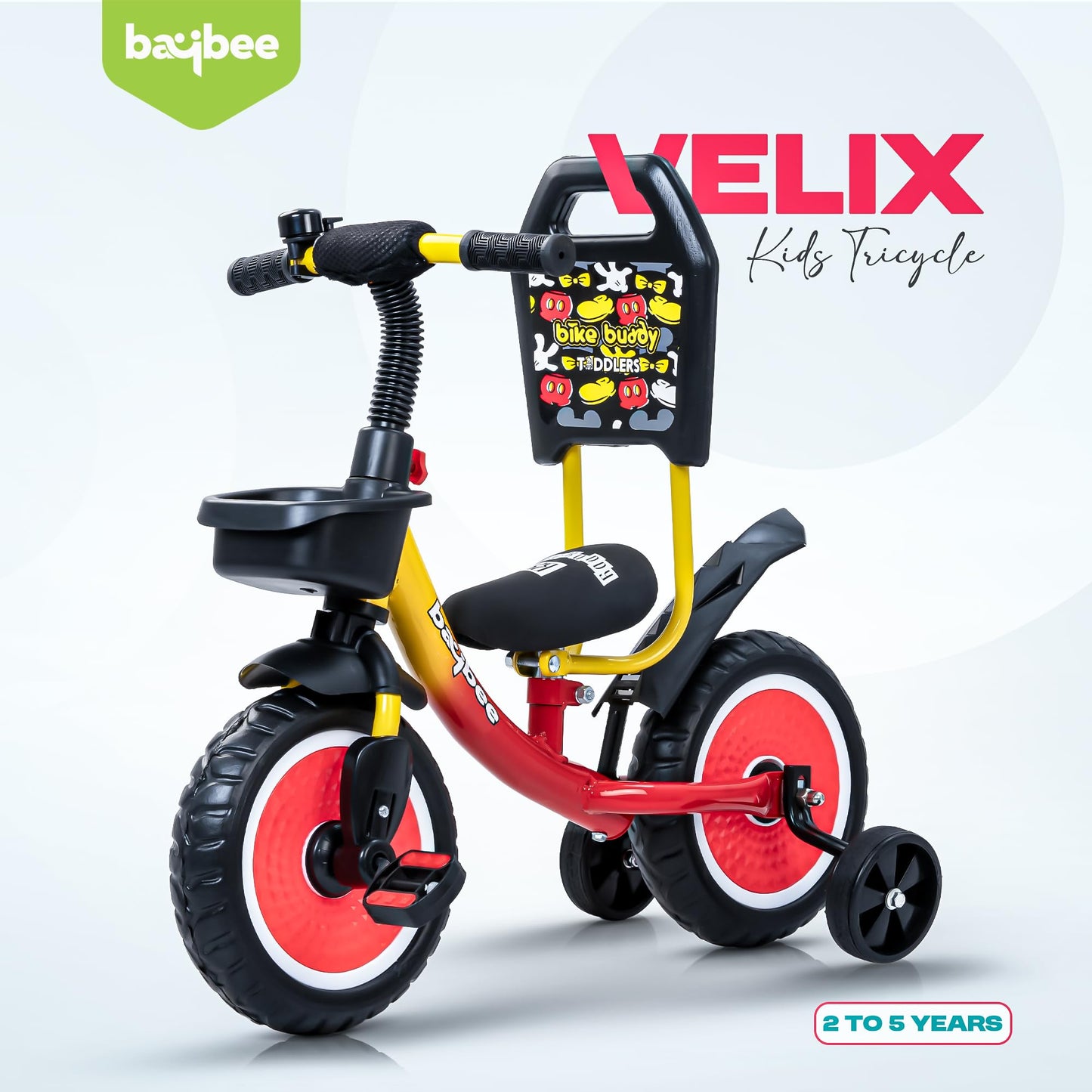 Baybee Velix Trike Cycle for Kids Smart Balanced Baby Tricycle with Backrest & Storage BAYBEE