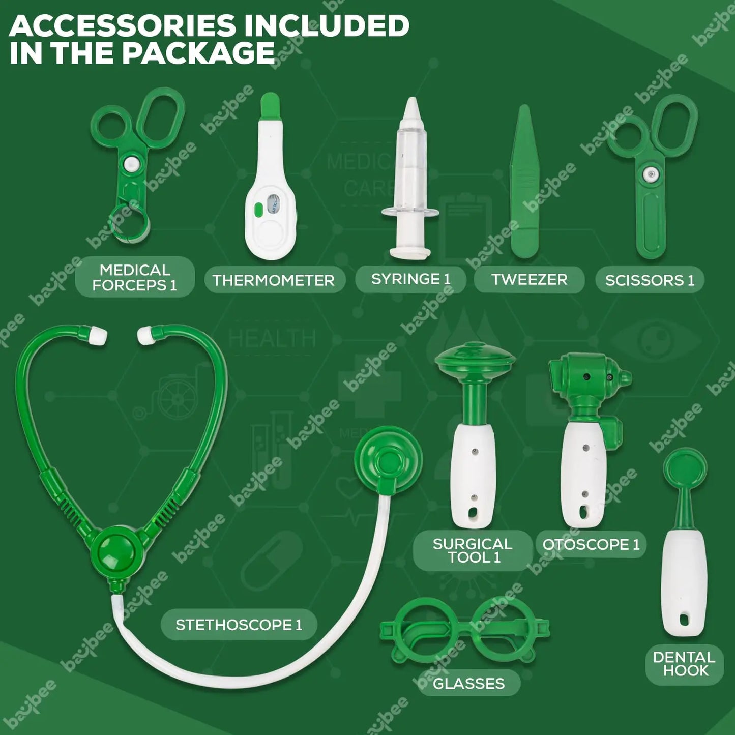 Baybee 3 in 1 Kids Pretend Play Doctor Set Kit for Kids BAYBEE