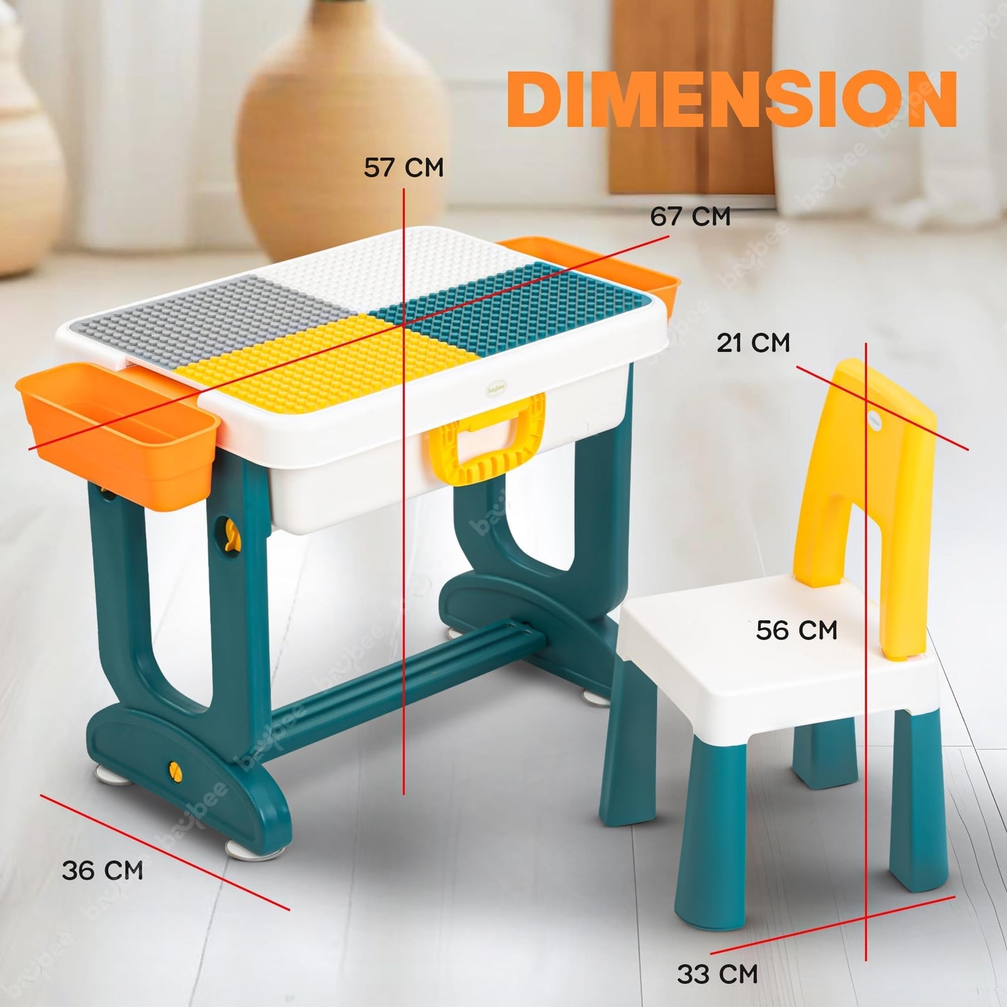 Baybee 4 in 1 Study Table for Students with Chair Set Baybee India