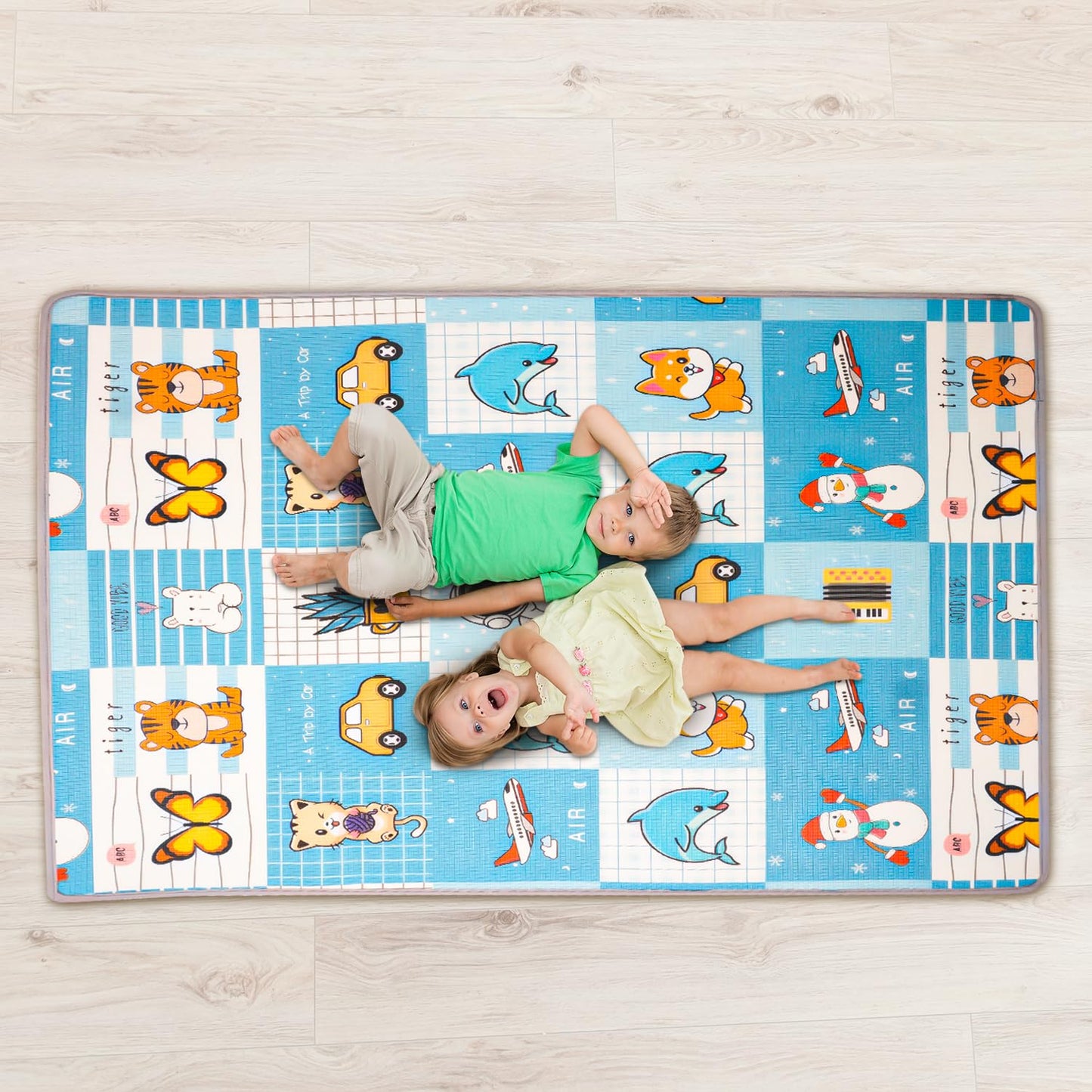 Baybee Crawling Foldable Kids Play Mat for Babies Size 180x150CM -  Assorted Themes