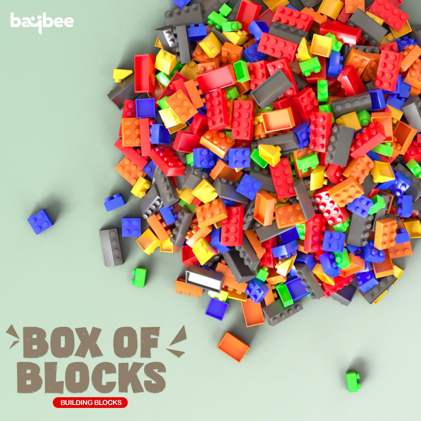 BAYBEE 250pcs Box of Building Blocks for Kids, Educational & Learning Toy for Kids Baybee