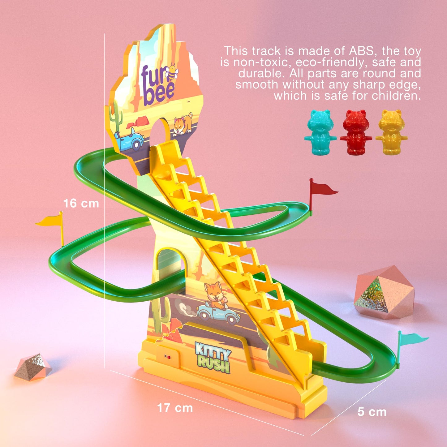 Baybee Funbee Kitty Rush Gliding & Slider Toy for Kids BAYBEE