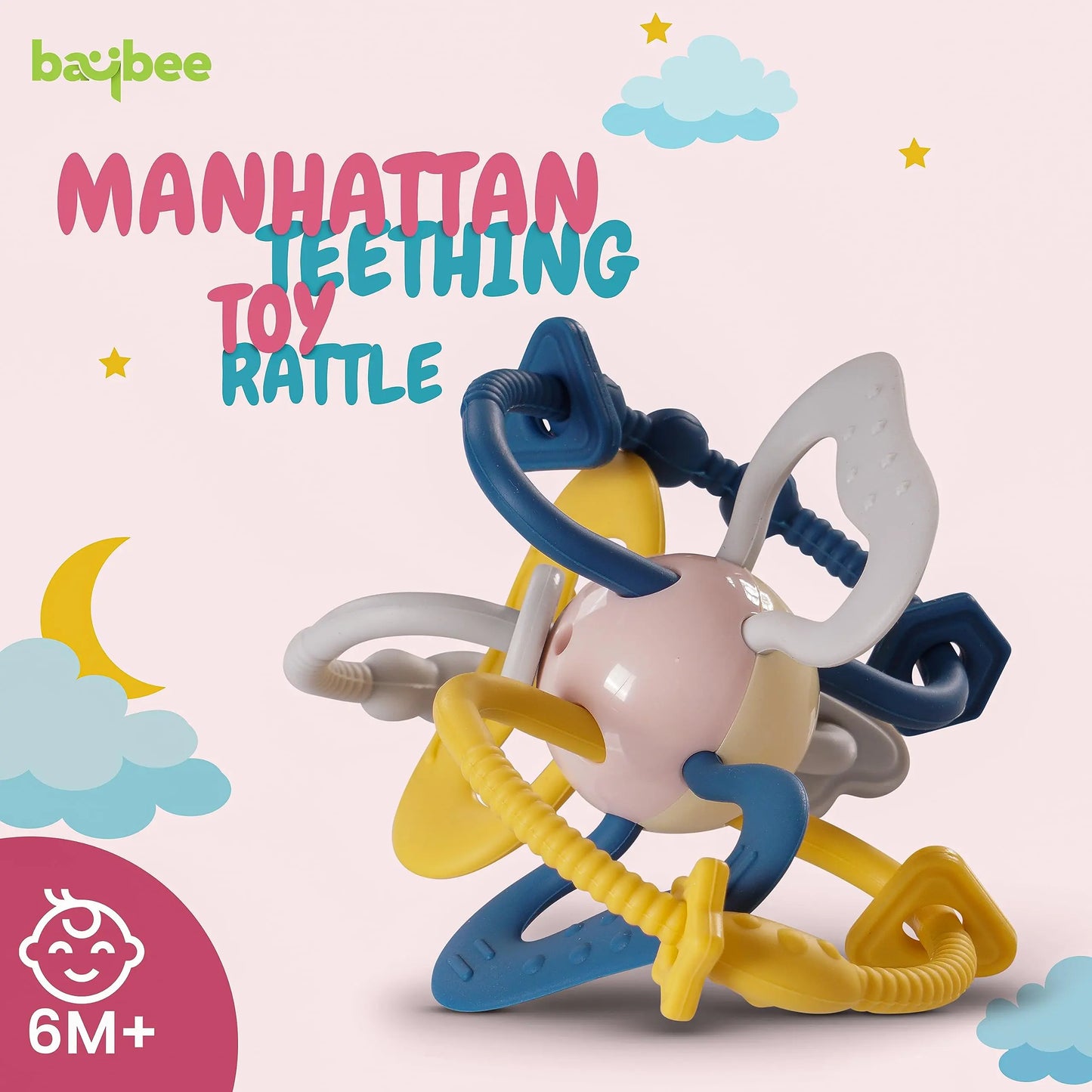 Baybee Silicone Baby Teether for Teething Gums BAYBEE