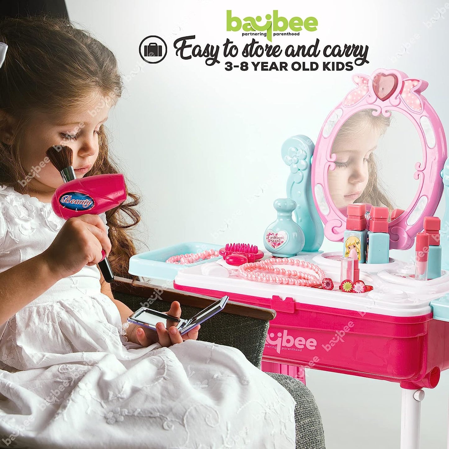 BAYBEE 3 in 1 Beauty Makeup Kit Set Toys for Girls BAYBEE