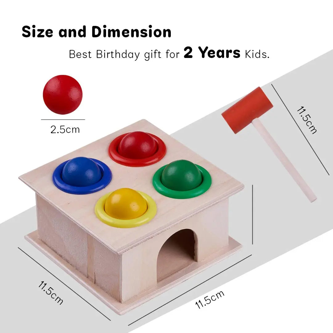 Baybee Wooden Hammer Case Toy Knock Pounding Bench for Kids BAYBEE