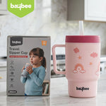 Pink Baby Cup with Straw
