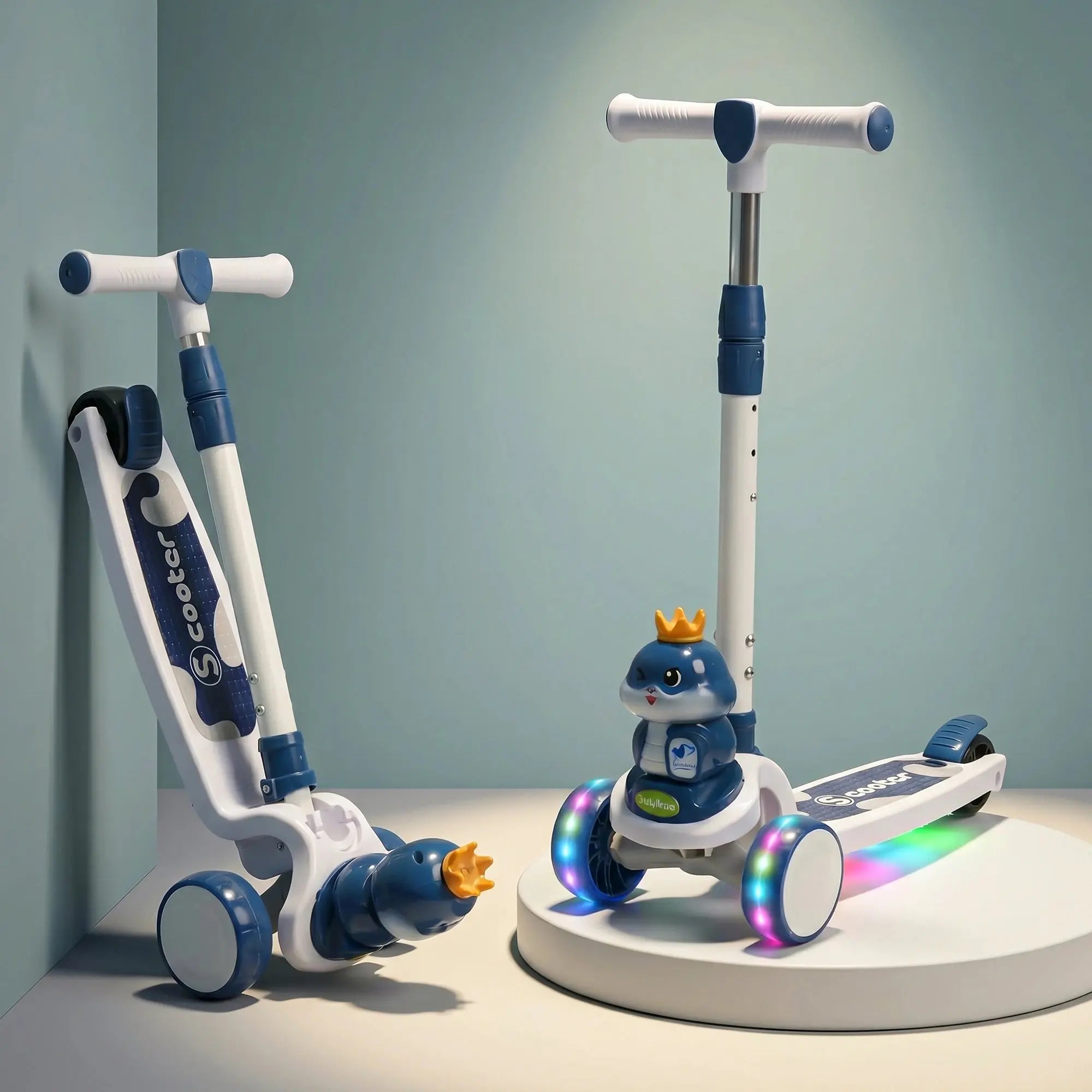 Baybee Dino Crown Kick Scooter for Kids