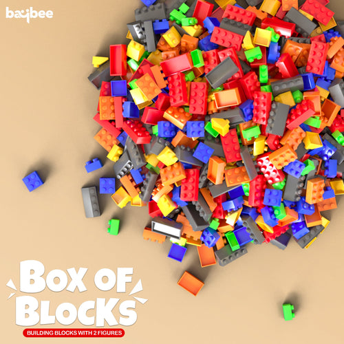 BAYBEE 1000pcs Box of Building Blocks for Kids | Educational & Learning Toy for Kids Baybee