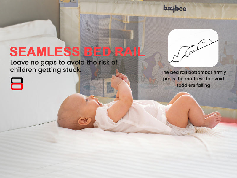 BAYBEE Baby Bed Rails Guard Kids Safety (Pack of 2 (150x63 cm)) — slide 3