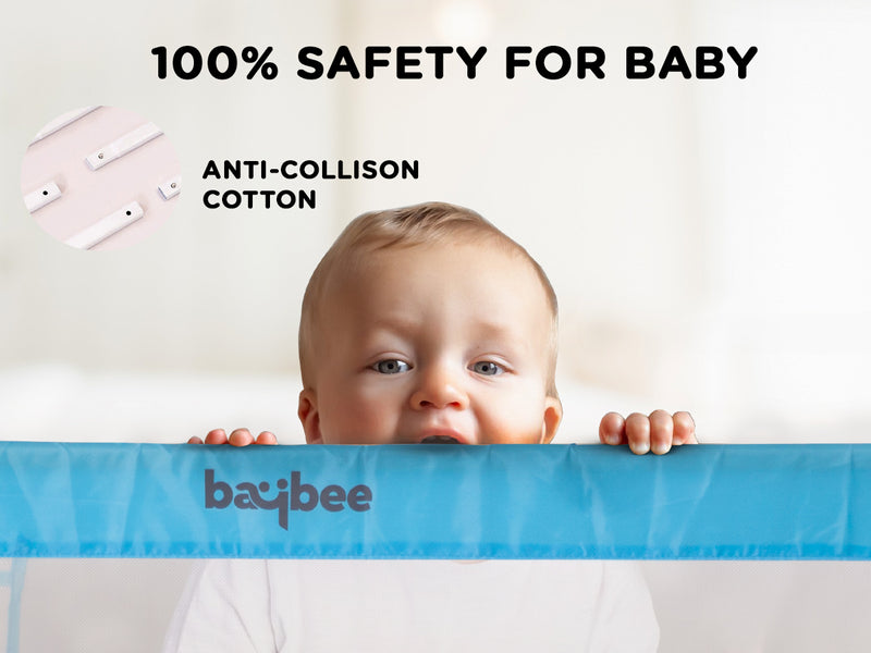 BAYBEE Baby Bed Rails Guard Kids Safety (Pack of 2 (150x63 cm)) — slide 1