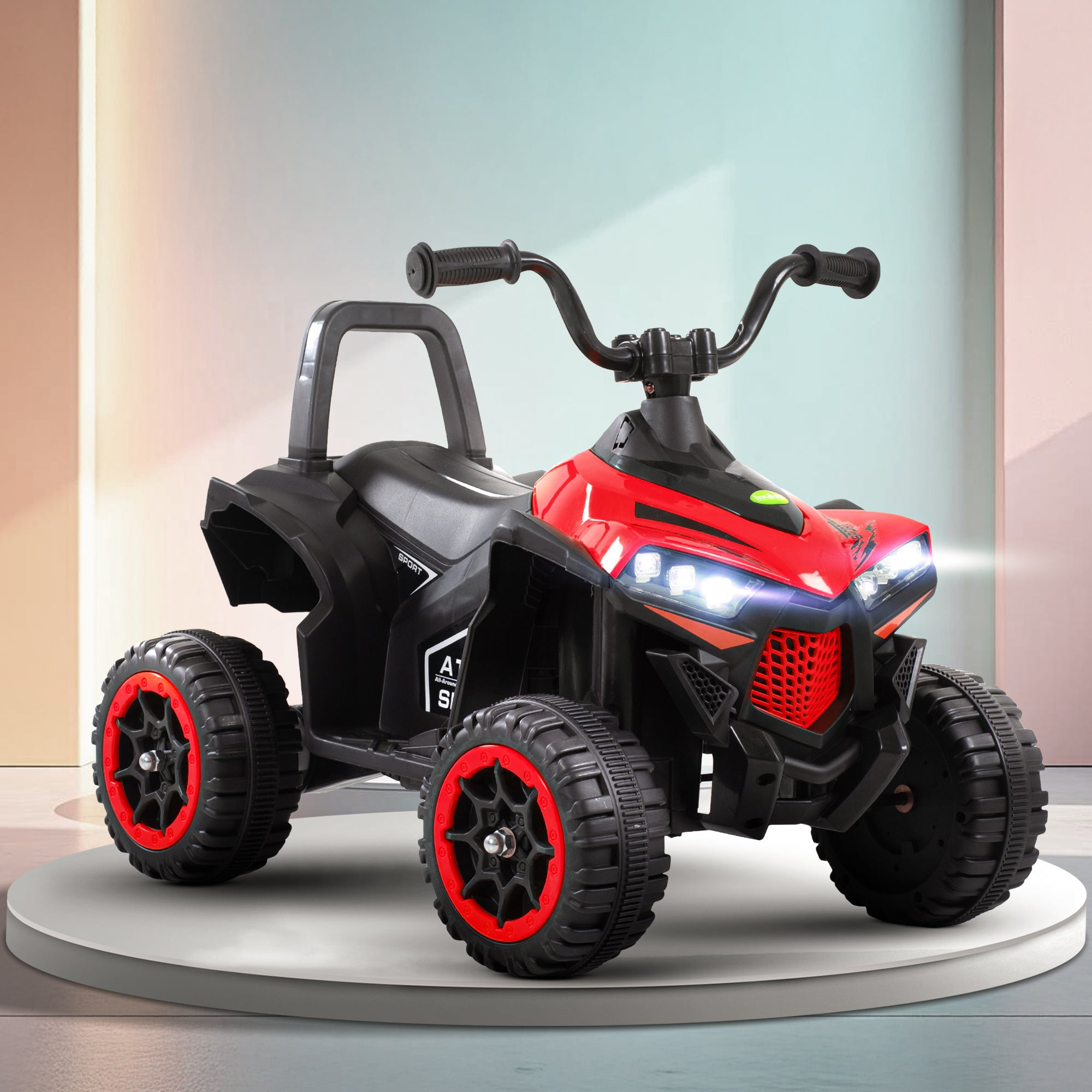 Baybee Monster ATV Rechargeable Battery Operated Electric Kids Bike with Light, USB, Music Electric Bike, Beach ATV Bike