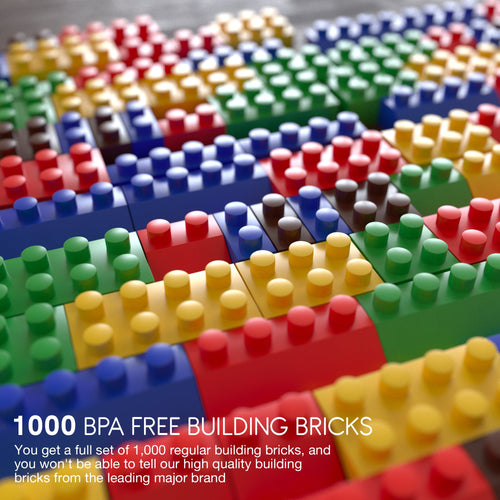 BAYBEE 1000pcs Box of Building Blocks for Kids | Educational & Learning Toy for Kids Baybee