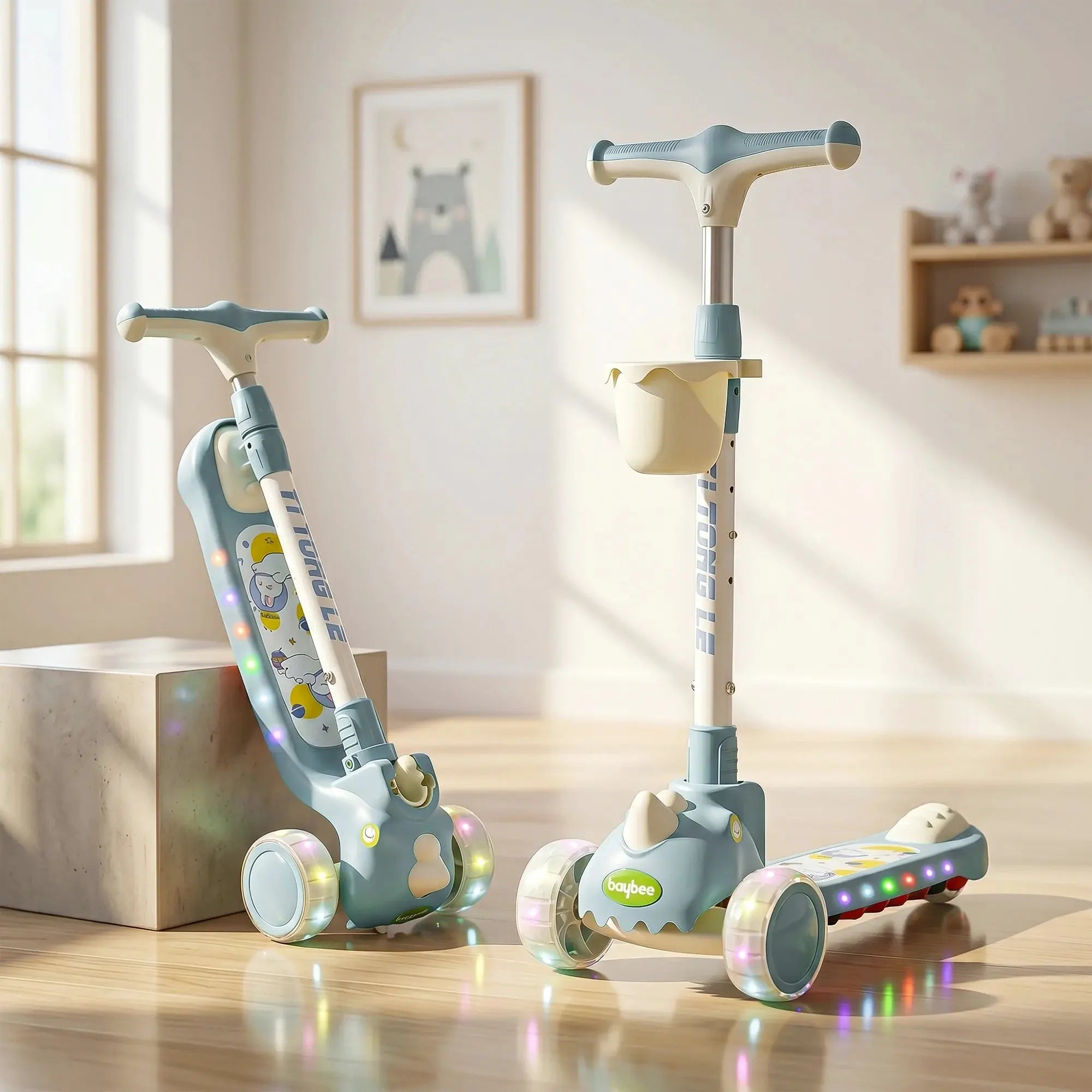 Baybee Dino Baby Kick Scooter for Kids