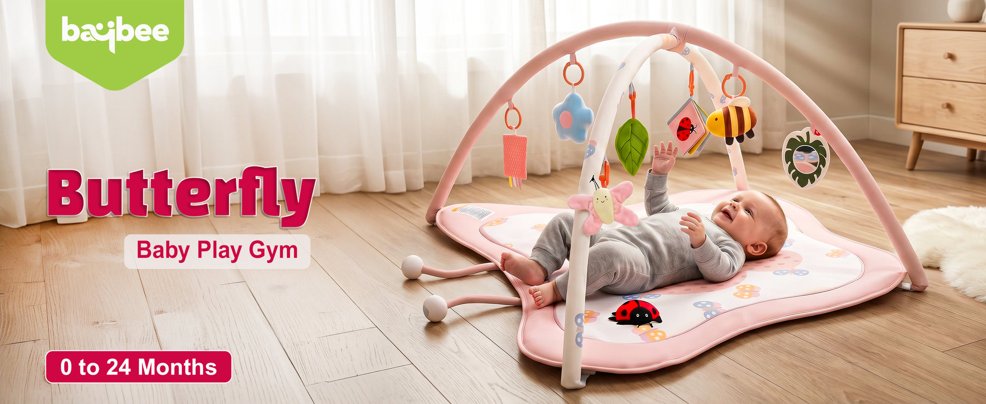 Baybee 2 in 1 Premium Baby Play Gym & Activity Mat for Babies — slide 1