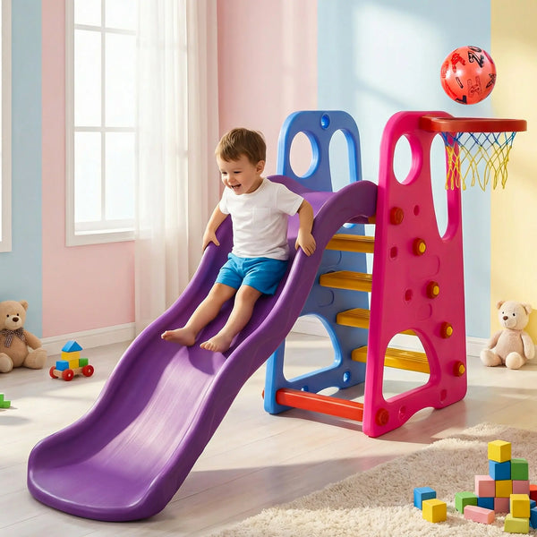 Baybee Grand Folding Slide Plastic Play Slide Climber with Score Keeper