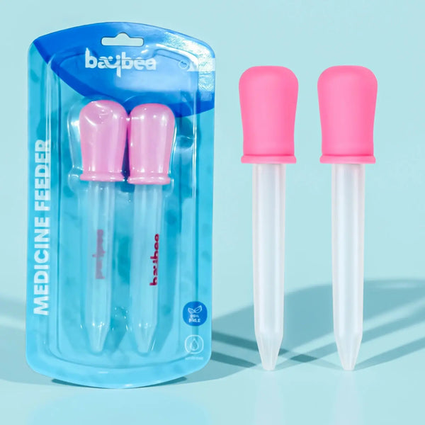 Baybee Baby Medicine Feeder with Dropper BPA-Free Soft Silicone Tip Baby Medicine (Pack of 2)