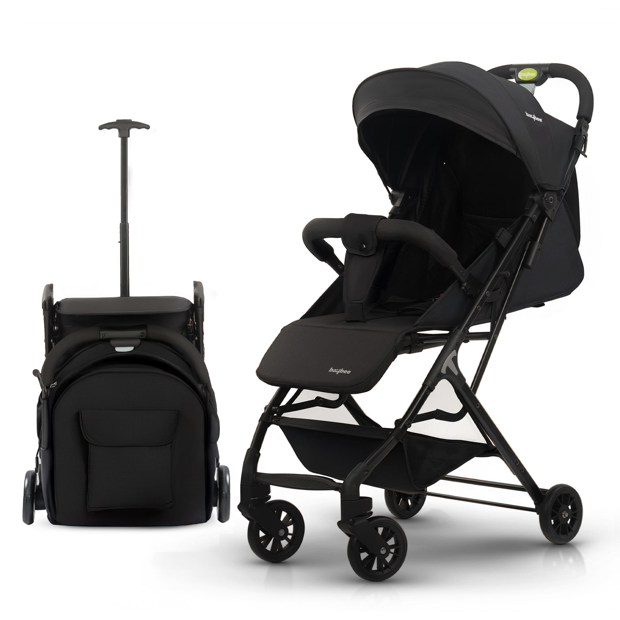 Baybee Infant Baby Pram Stroller for Newborn Babies with Metal Frame, 3-Position Adjustable Seat