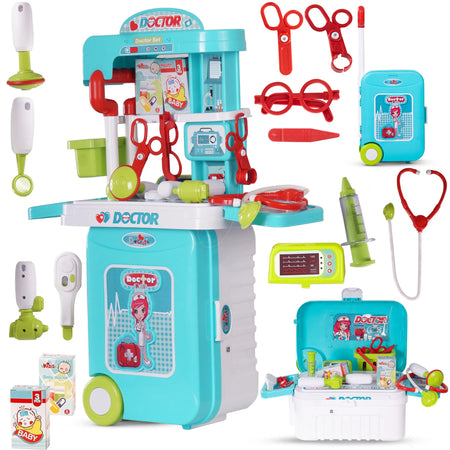 Baybee Doctor Play Set with Suitcase & Portable Pretend Play,Little Doctor Set Toys for Kids BAYBEE