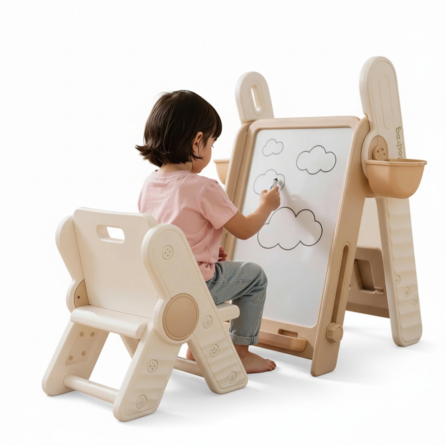 Baybee 2-in-1 Convertible Drawing & Writing Table for Kids
