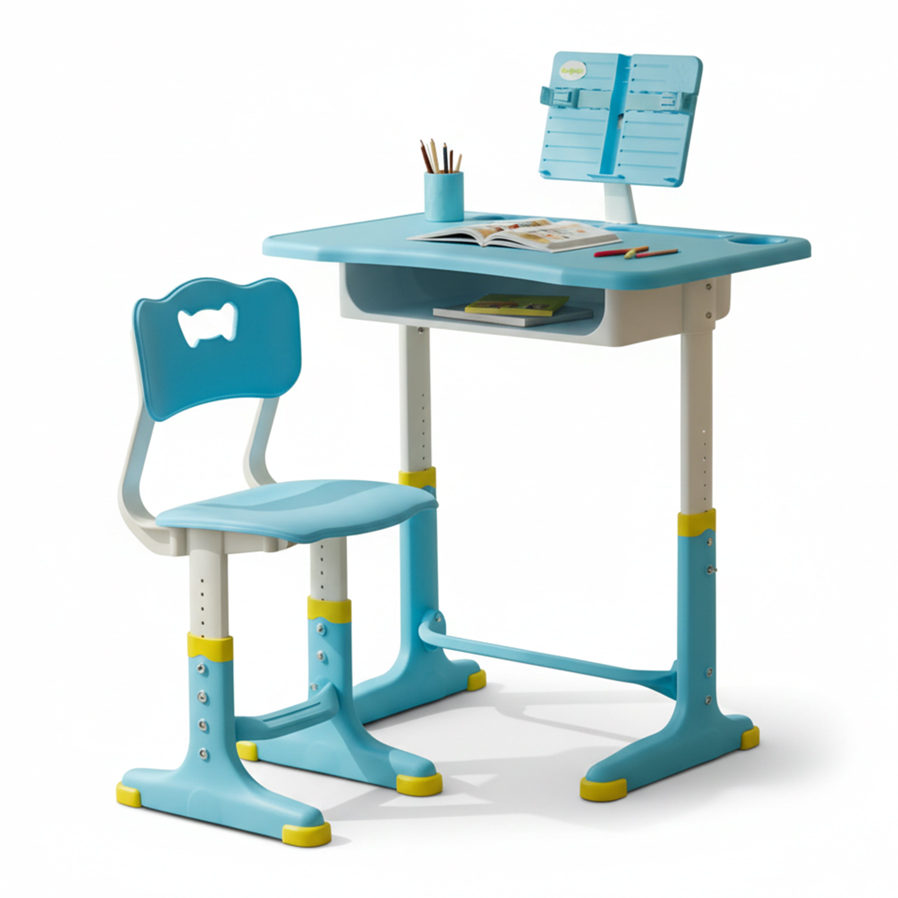 Baybee 2 in 1 Multi-Purpose Study Table for Kids, Writing & Block Fixing Double Side Table for Kids