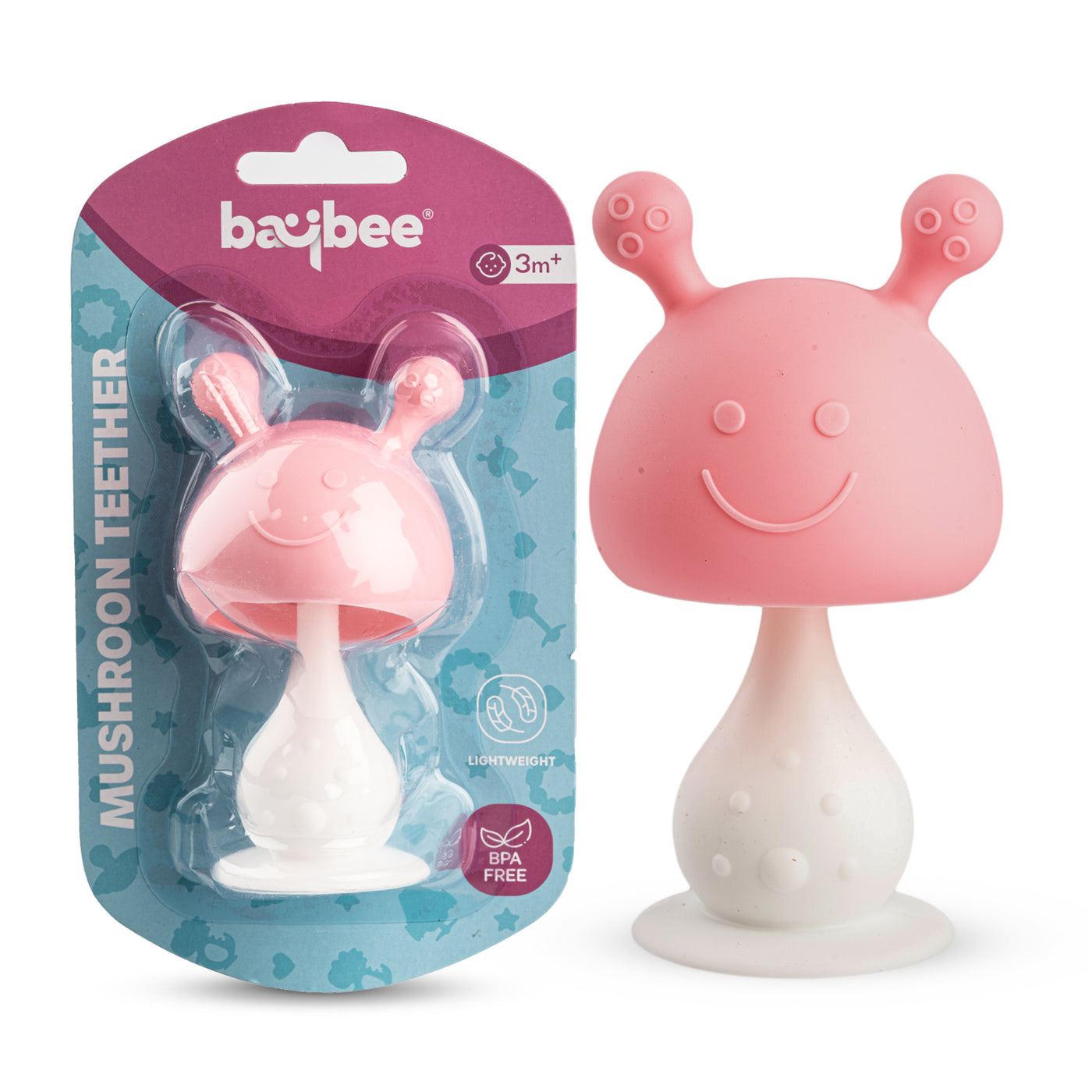 BPA-Free Silicone Teether for Babies Soft Chewing Teething Toy