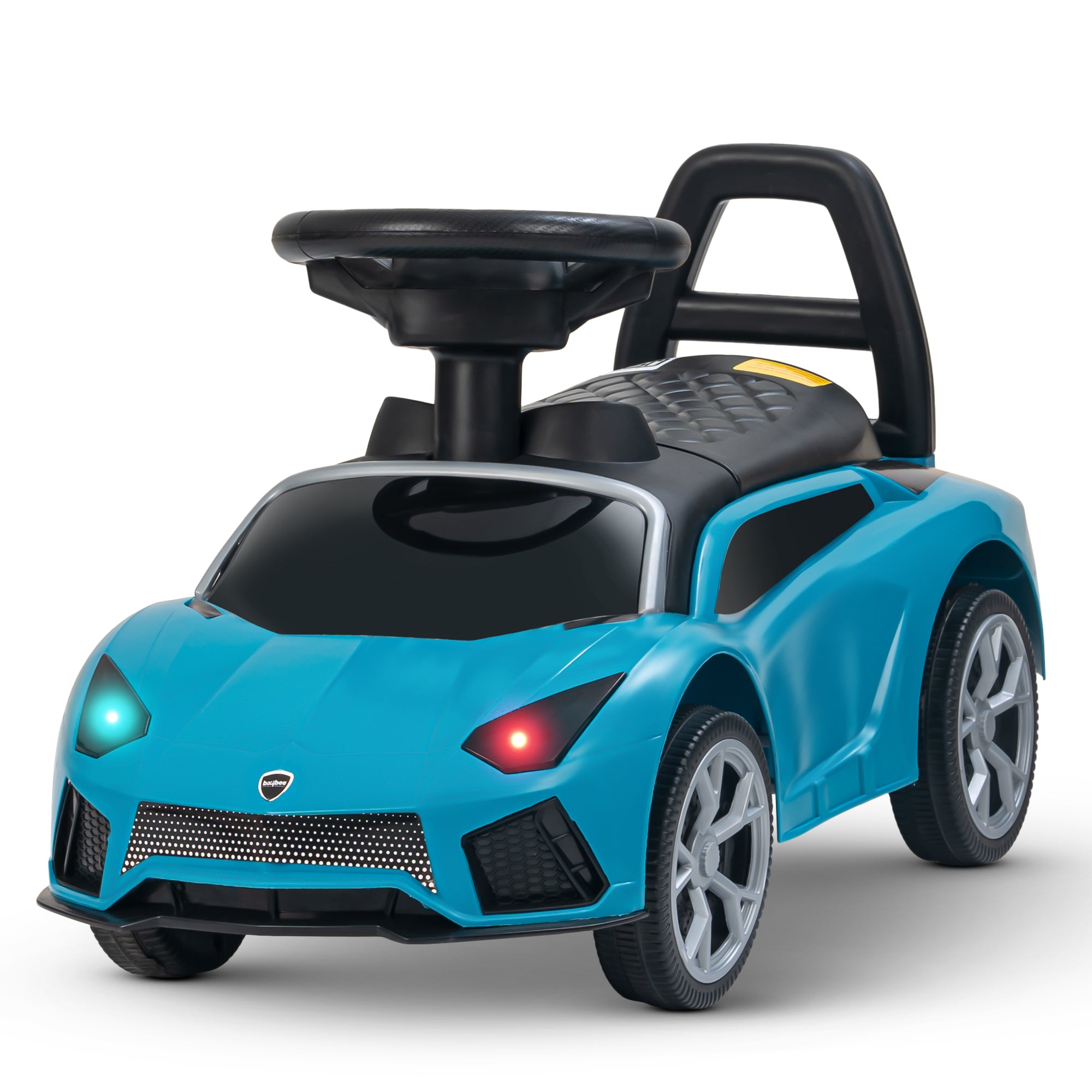 Baybee Mini Lambo Baby Ride on Cars for Kids Safety Backrest, Storage, Lights & Music