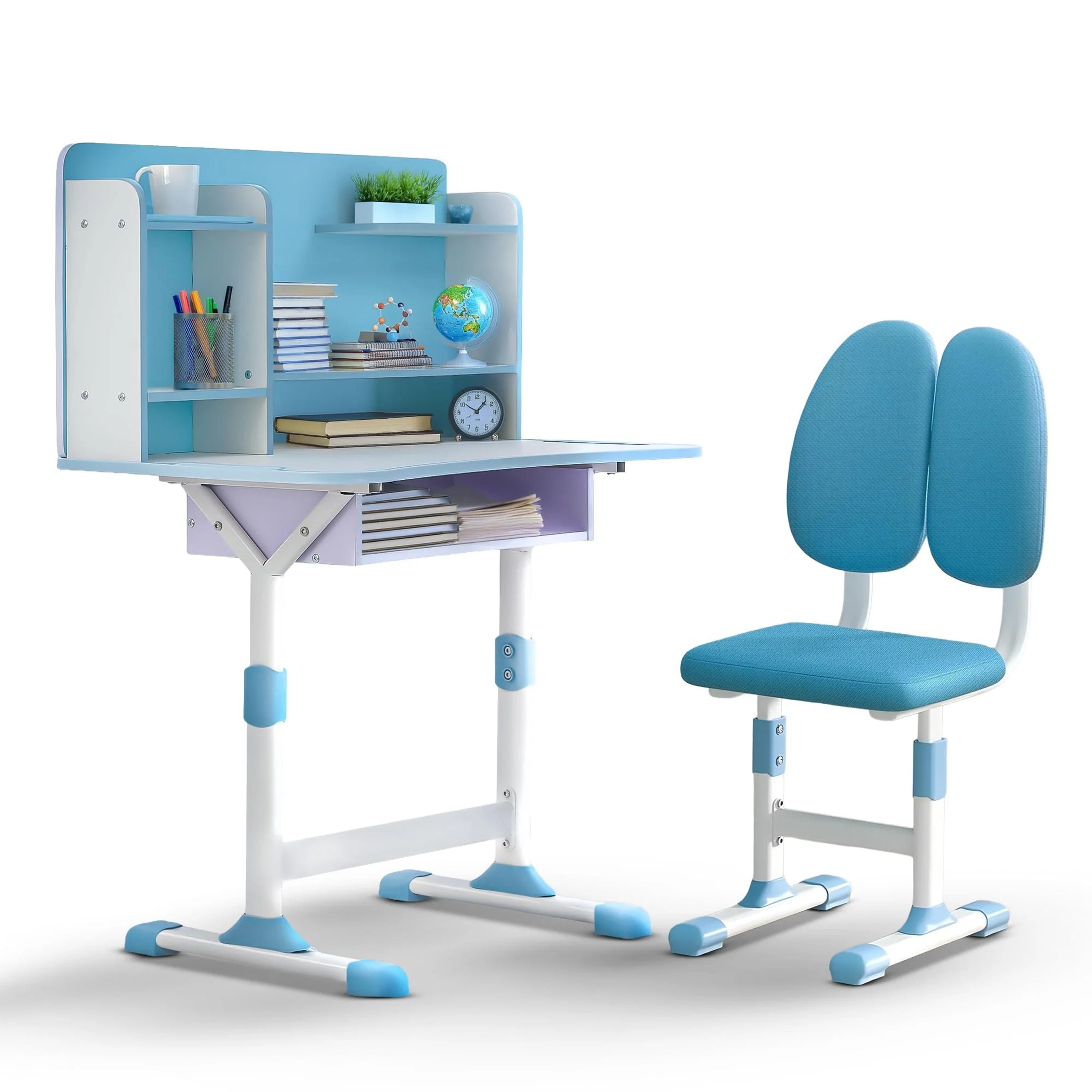 Baybee Kids Study Table and Chair Set for Adjustable Study Table for Kids with Chair, Ergonomic Writing Desk