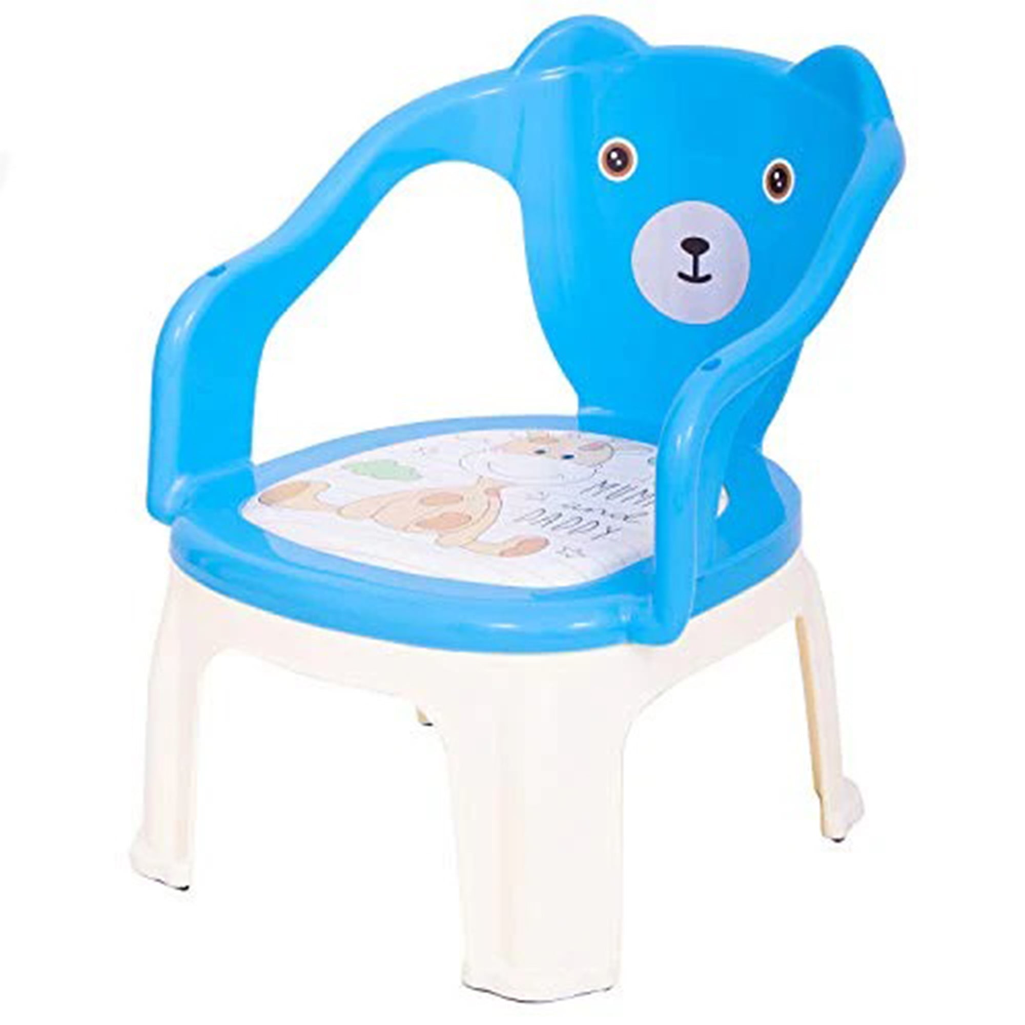 Baybee Portable Small Soft Cushion Plastic Chair for Kids Upto 30 Kg