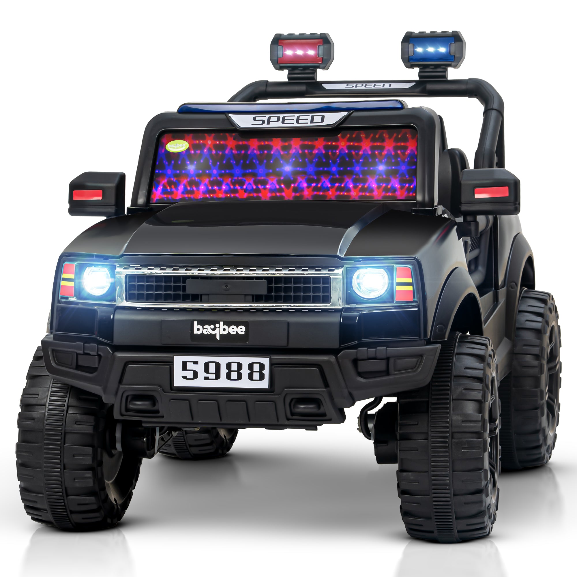 Baybee Hummer 4x4 Electric Jeep for Kids – Battery Operated Ride-On Car with RGB Lights & Music