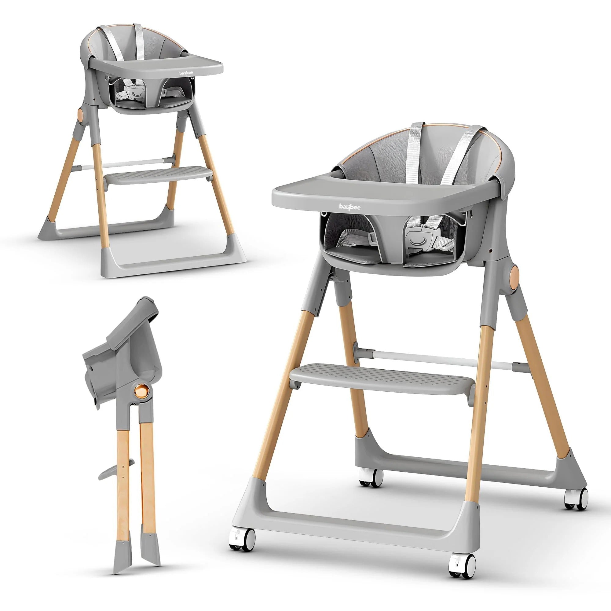 Baybee 3-in-1 Convertible High Chair for Kids, Babies with Foldable Baby Feeding Chair