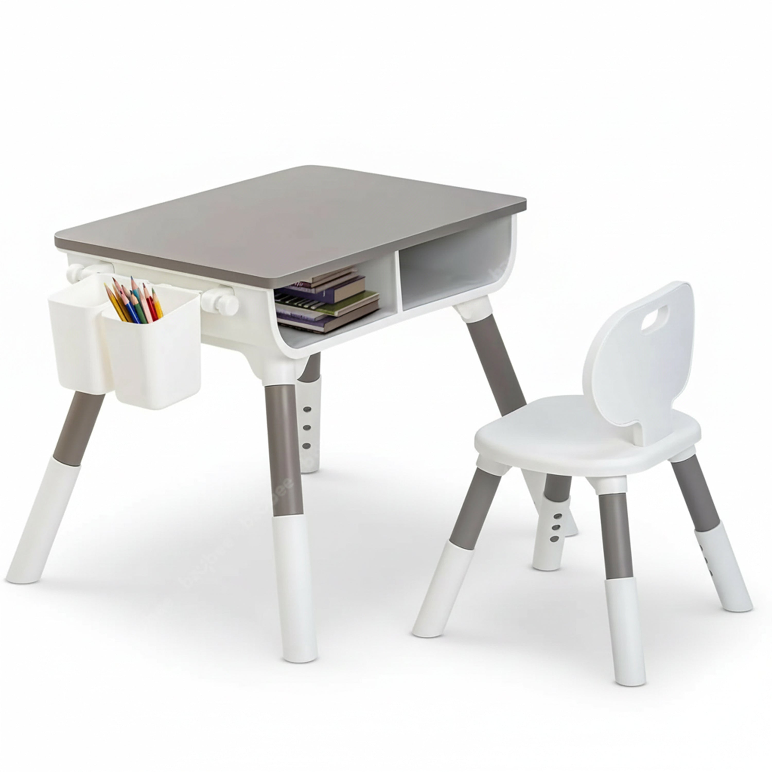 Baybee Brilo Kids Study Table for Students with Chair, Table with 3 Adjustable Heights