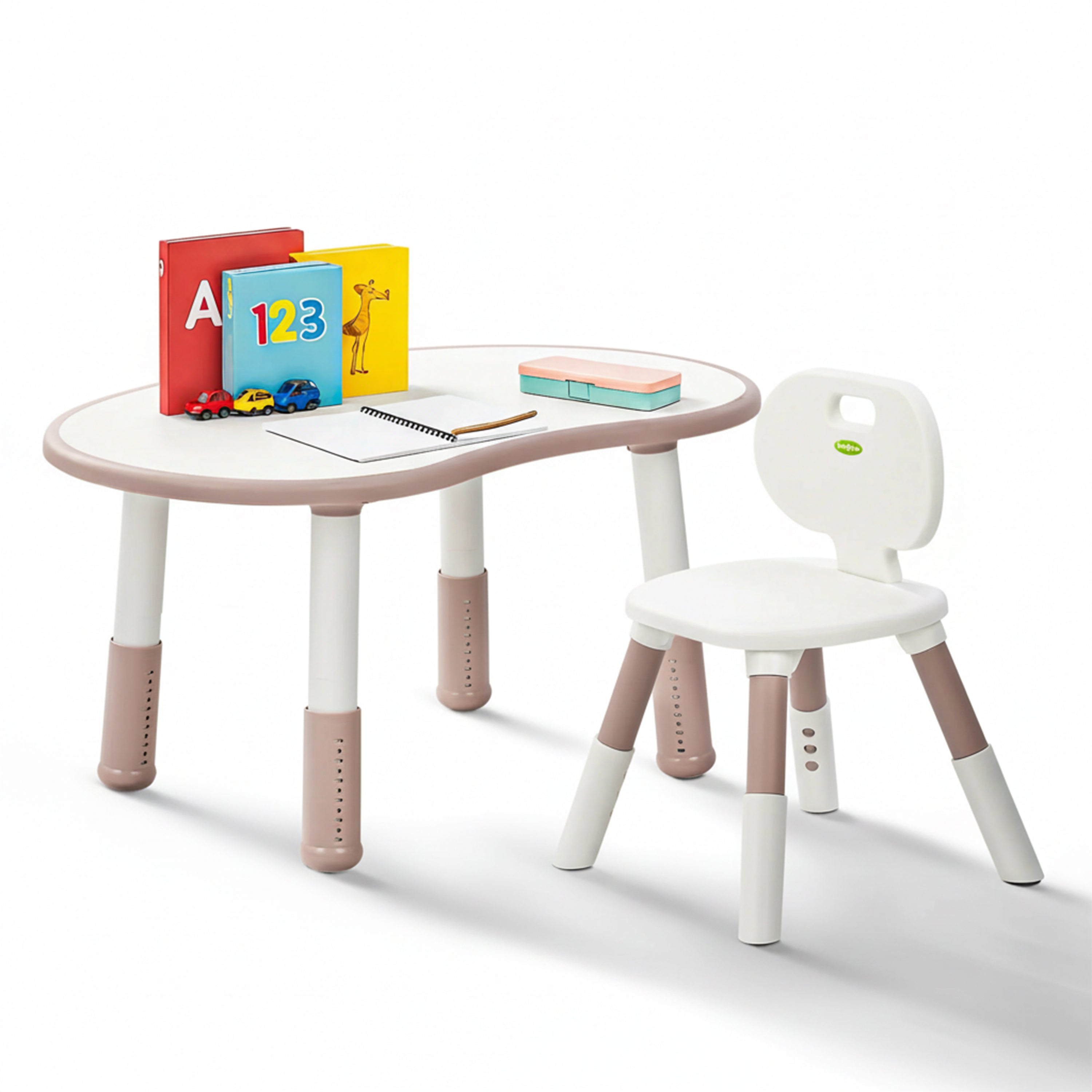 Baybee Kids Study Table for Students with Chair, 6 Height Adjustable with Anti-Slip Base